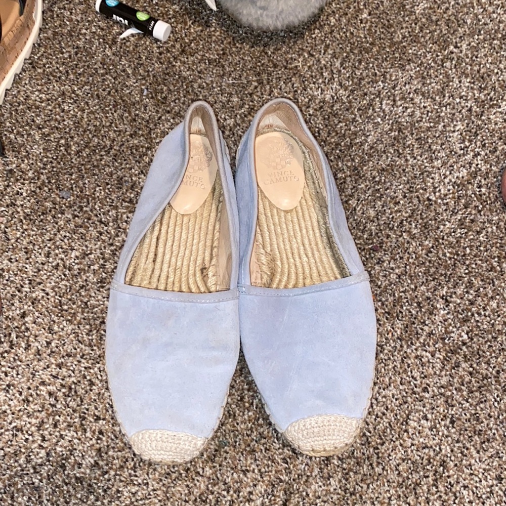 Vince Camuto Blue Suede Espadrilles